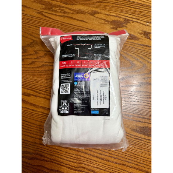 Hanes Men's Crewneck T-Shirt Tee Tagless 6-Pack Size Large New - Picture 4 of 7